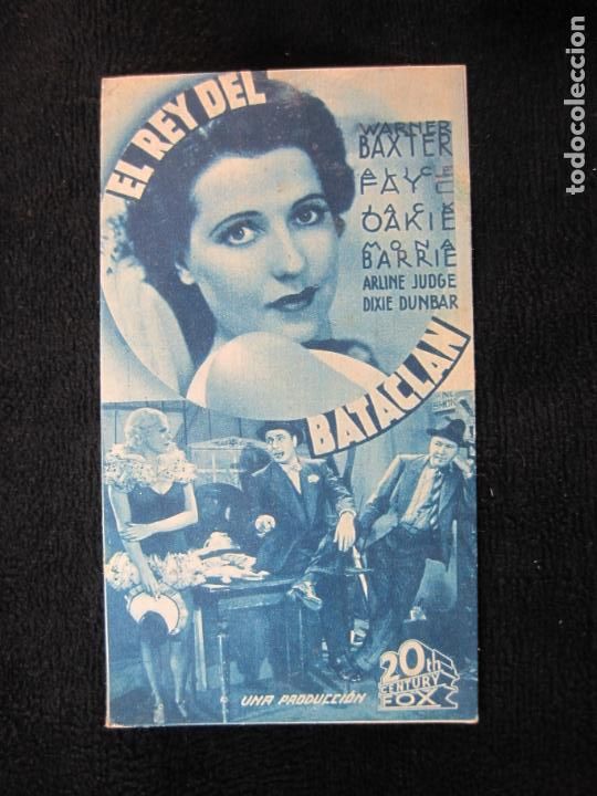  Flyers Publicitaires de films Anciens: EL REY DEL BATACLAN-POPULAR FILM-GRAN PRICE-PROGRAMA DE CINE-VER FOTOS-(74.997)