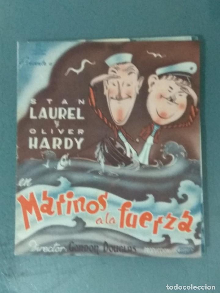 Cinema: MARINOS A LA FUERZA - PROGRAMA DOBLE DE CINE. 1945.