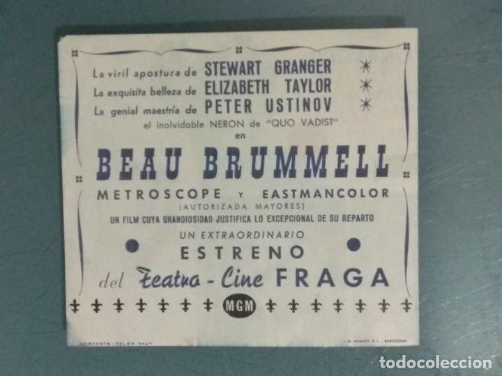 Cine: BEAU BRUMMELL - PROGRAMA DE CINE DOBLE. - Foto 3
