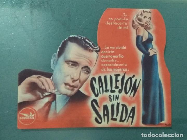 Cine: CALLEJON SIN SALIDA - 1948. PROGRAMA TROQUELADO DE CINE. - Foto 1