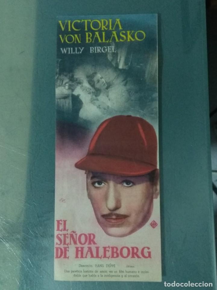 Cine: EL SE&Ntilde;OR DE HALEBORG. 1946. PROGRAMA DE CINE SENCILLO. - Foto 1