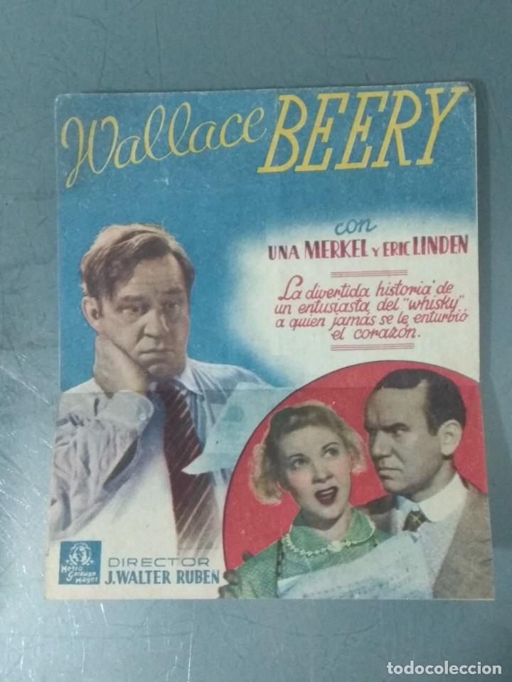 Cine: UN CORAZON Y UNA COPA. 1937. PROGRAMA PEQUE&Ntilde;O DOBLE DE CINE. - Foto 2