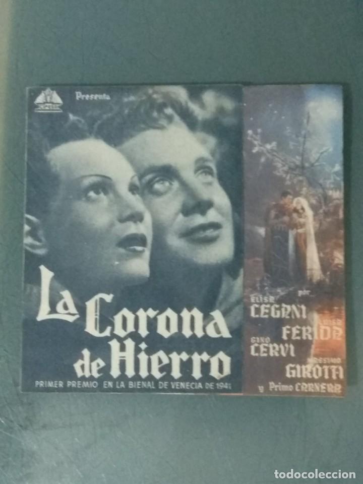 Cine: CORONA DE HIERRO. 1943. PROGRAMA DOBLE DE CINE. - Foto 1
