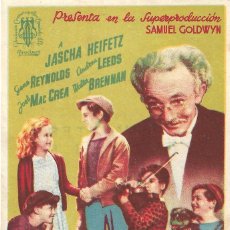Cine: PN - PROGRAMA DE CINE - RAPSODIA DE JUVENTUD - GENE REYNOLDS - 1939 - SIN PUBLICIDAD.