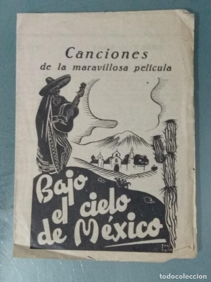 Cine: BAJO EL CIELO DE MEXICO. PROGRAMA DE CINE DOBLE. - Foto 1