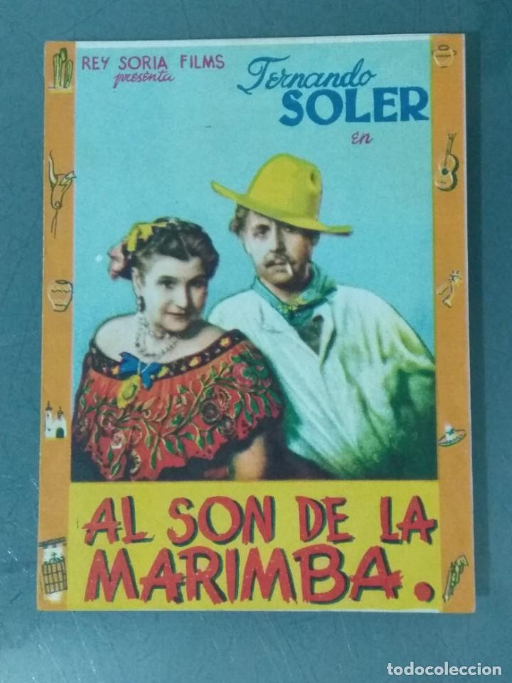 Cine: AL SON DE LA MARIMBA. PROGRAMA DE CINE DOBLE. CANCIONERO. - Foto 1