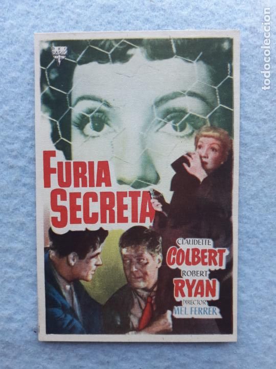 Cine: Furia Secreta. Claudette Colbert, Robert Ryan - Foto 1