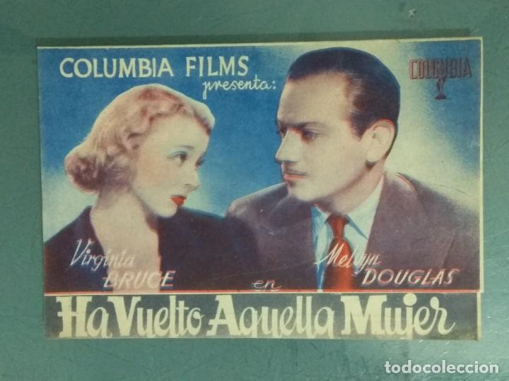 Cine: A VUELTO AQUELLA MUJER - PROGRAMA DE CINE DOBLE. - Foto 1