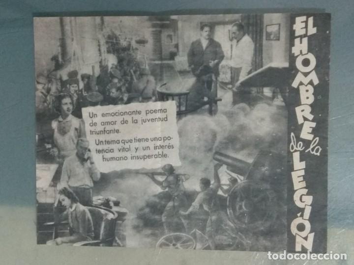 Cine: EL HOMBRE DE LA LEGION - PROGRAMA DE CINE DOBLE. - Foto 2