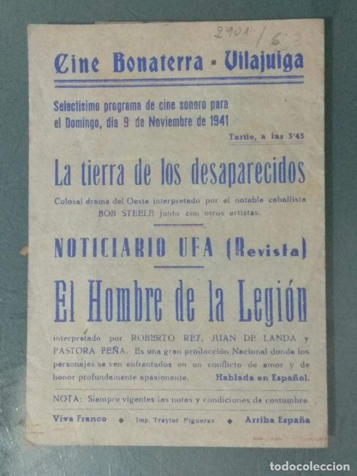 Cine: EL HOMBRE DE LA LEGION - PROGRAMA DE CINE DOBLE. - Foto 3