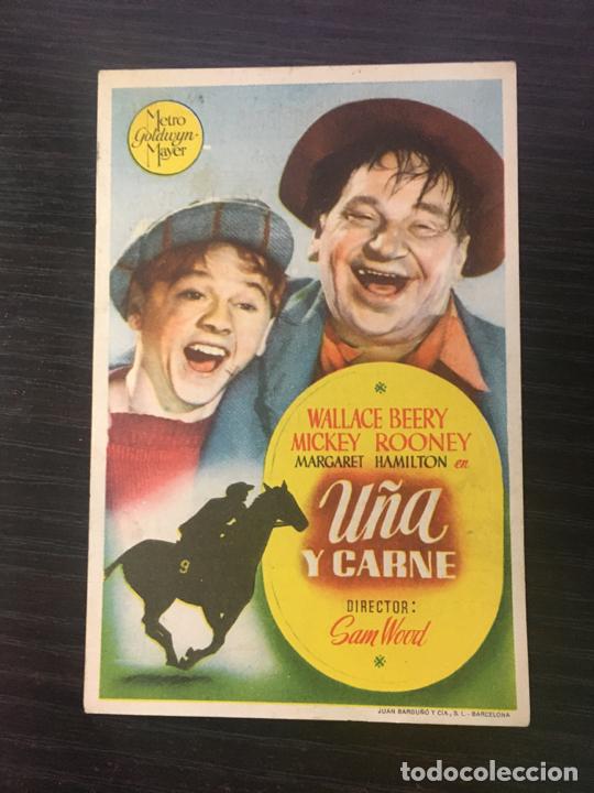 Cine: U&ntilde;a y carne - Programa de cine Canet de Mar - Sant Pol de Mar C/P 1946