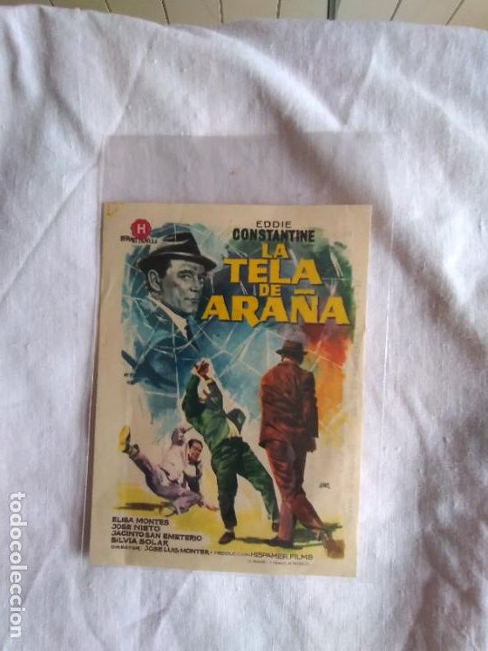 Cine: PROGRAMA DE CINE LA TELA DE ARA&Ntilde;A. EDDI CONSTANTINE. CON PUBLICIDAD. - Foto 1