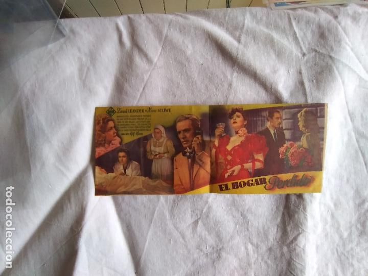 Cine: PROGRAMA DE CINE DOBLE. EL HOGAR PERDIDO. ZARAH LEANDER. CON PUBLICIDAD. - Foto 3
