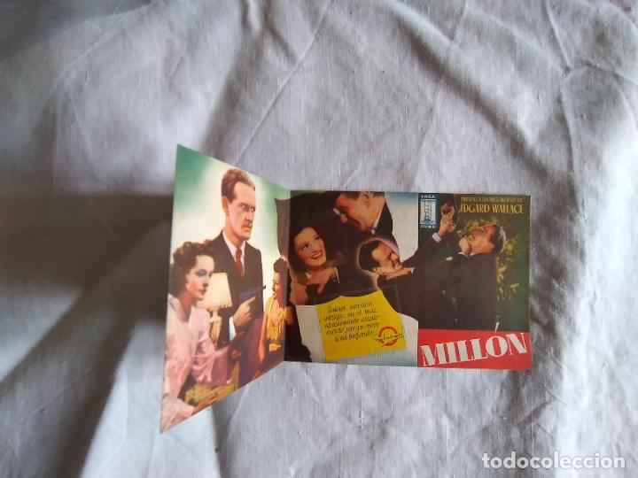 Cine: PROGRAMA DE CINE DOBLE LA MUCHACHA DEL MILLON. CON PUBLICIDAD. - Foto 3