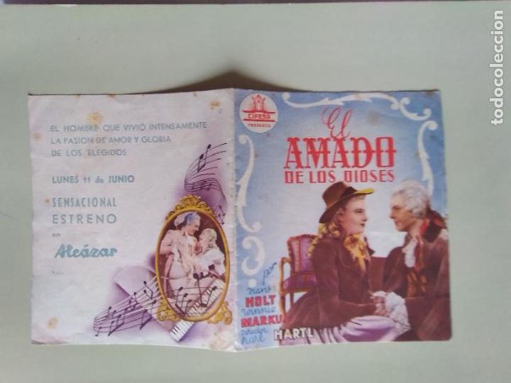 Cine: PROGRAMA DE CINE EL AMADO DE LOS DIOSES.CON PUBLICIDAD. - Foto 1