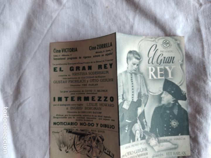 Cine: PROGRAMA DE CINE DOBLE EL GRAN REY . CON PUBLICIDAD. - Foto 2