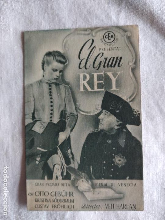 Cine: PROGRAMA DE CINE DOBLE EL GRAN REY . CON PUBLICIDAD. - Foto 1