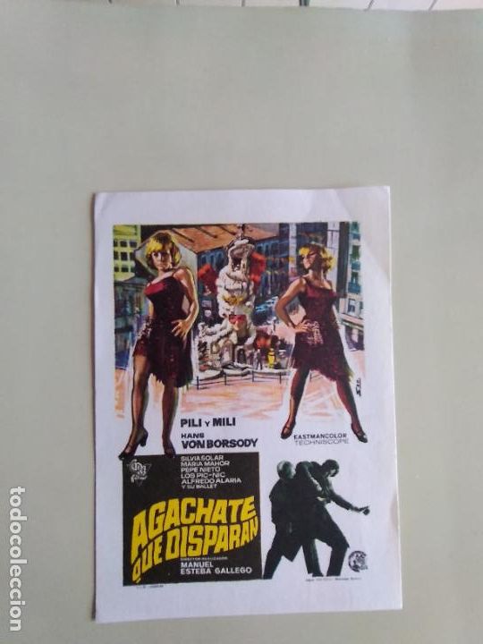 Cine: PROGRAMA DE CINE AGACHATE Y DISPARA. PILI Y MILI. - Foto 1