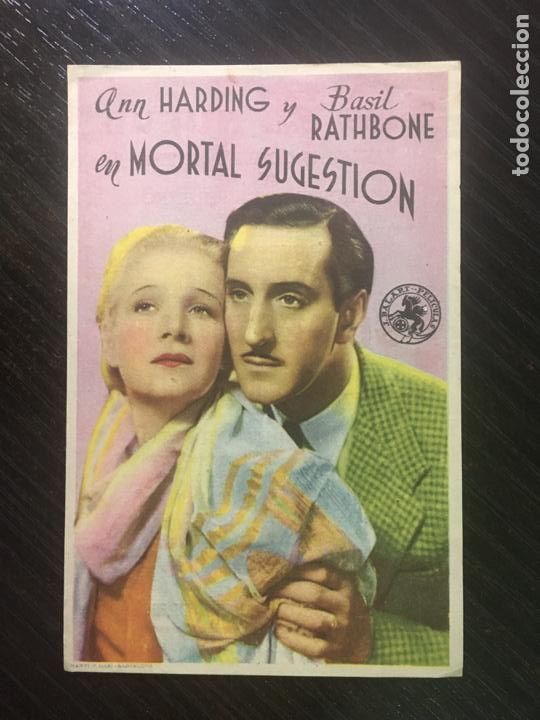 Kino: Mortal sugesti&oacute;n - Programa de cine Badalona C/P 1942