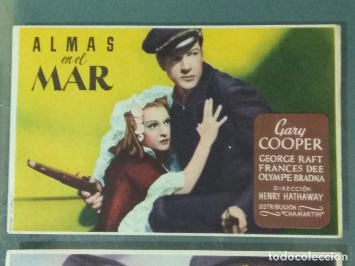 Cine: LOTE DE TRES PROGRAMAS DE SENCILLOS DE CINE. ALMAS EN EL MAR. - Foto 3
