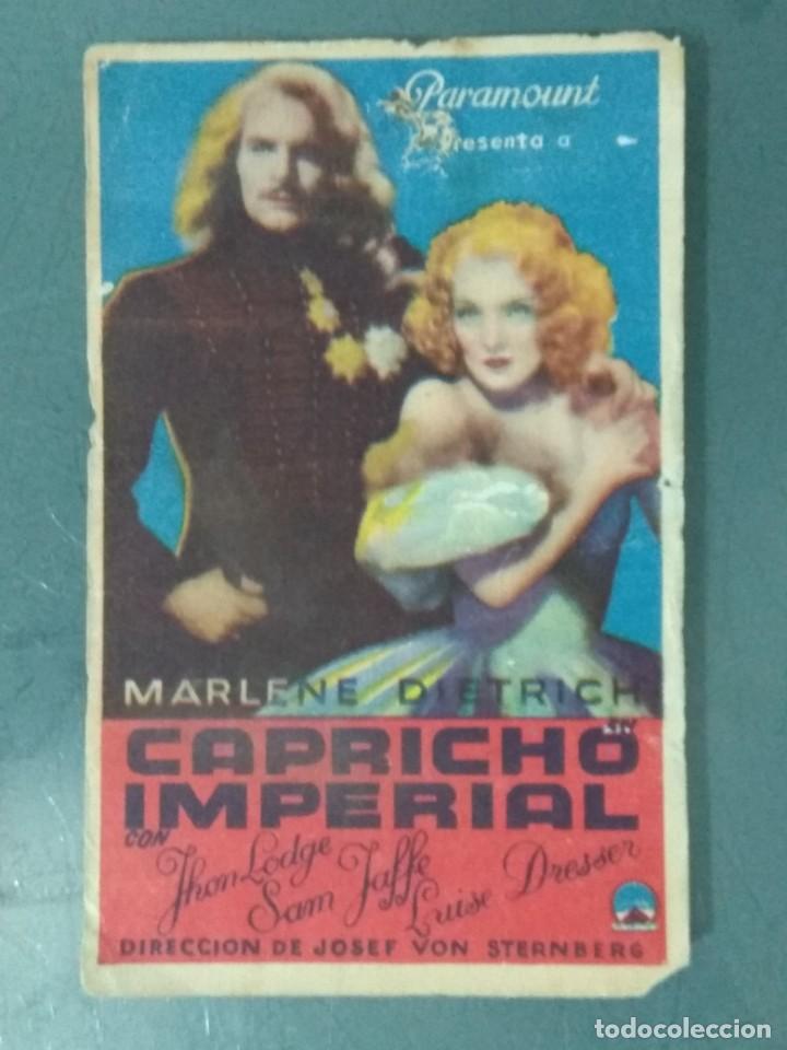 Cine: CAPRICHO IMPERIAL. PROGRAMA DE CINE SENCILLO. - Foto 1