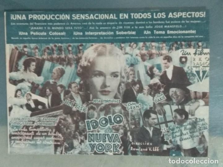 Cine: IDOLO DE NUEVA YORK. PROGRAMA DE CINE DOBLE. - Foto 2