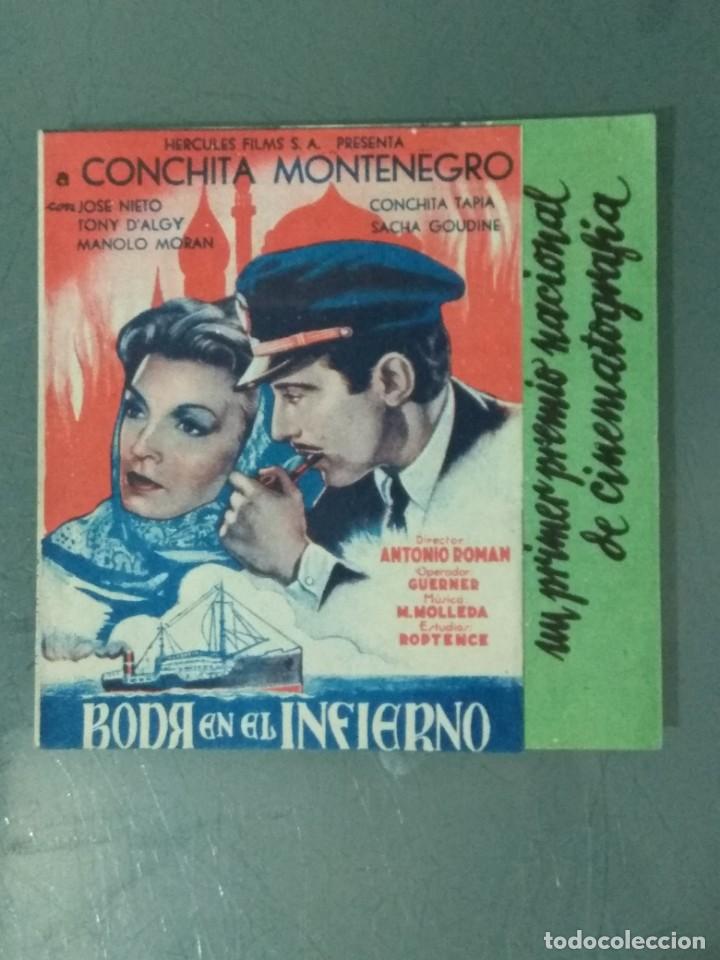 Cine: BODA EN EL INFIERNO. PROGRAMA DE CINE DOBLE. - Foto 1
