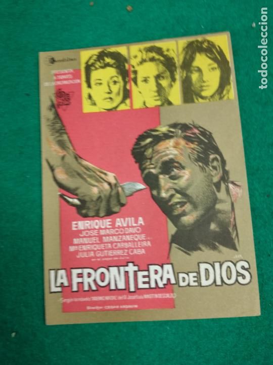 Cine: PROGRAMA DE CINE. LA FRONTERA DE DIOS. ENRIQUE AVILA. - Foto 1