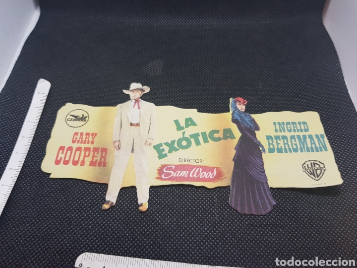 Cine: Programa de cine troquelado la ex&oacute;tica Gary Cooper Ingrid Bergman