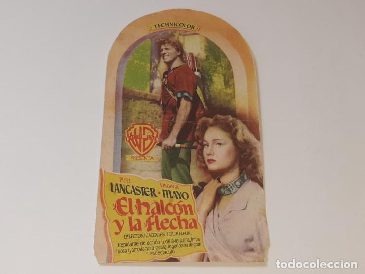 Cine: ANTIGUO PROGRAMA DE CINE EL HALCON Y LA FLECHA - BURT LANCASTER - A&Ntilde;OS 40 - Foto 1