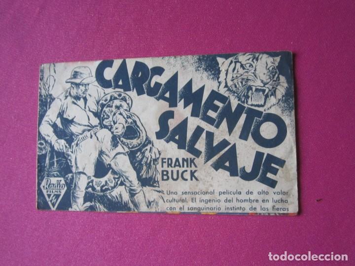 Cine: CARGAMENTO SALVAJE FRANK BUCK PROGRAMA DE CINE DOBLE C2 - Foto 4