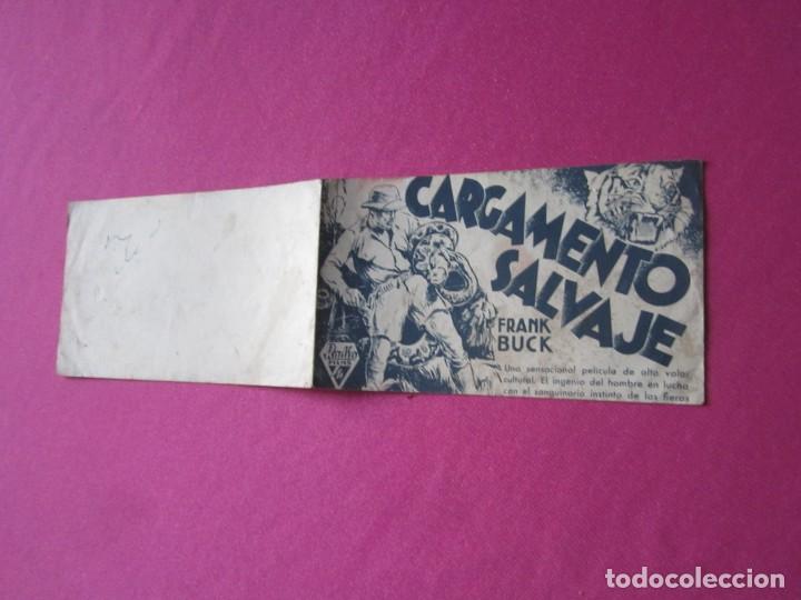 Cine: CARGAMENTO SALVAJE FRANK BUCK PROGRAMA DE CINE DOBLE C2 - Foto 6