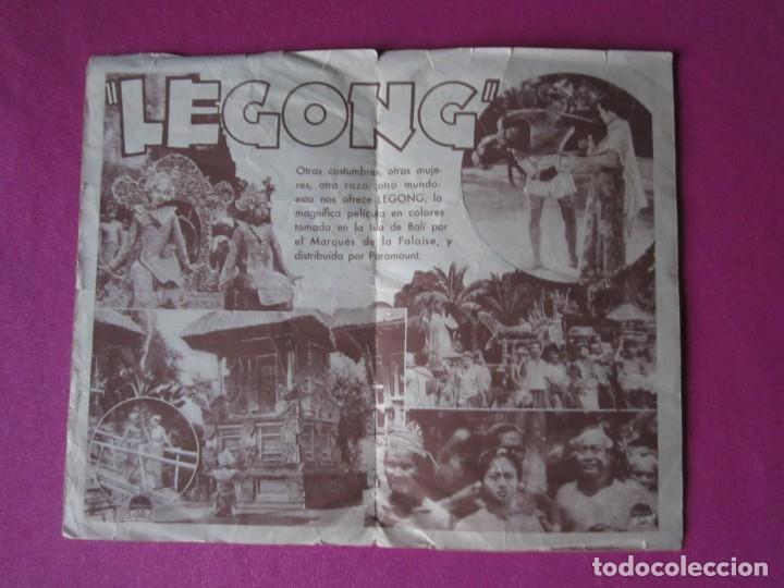 Cine: LEGONG LA DANZA DE LAS VIRGENES PROGRAMA DE CINE DOBLE C2 6 - Foto 3
