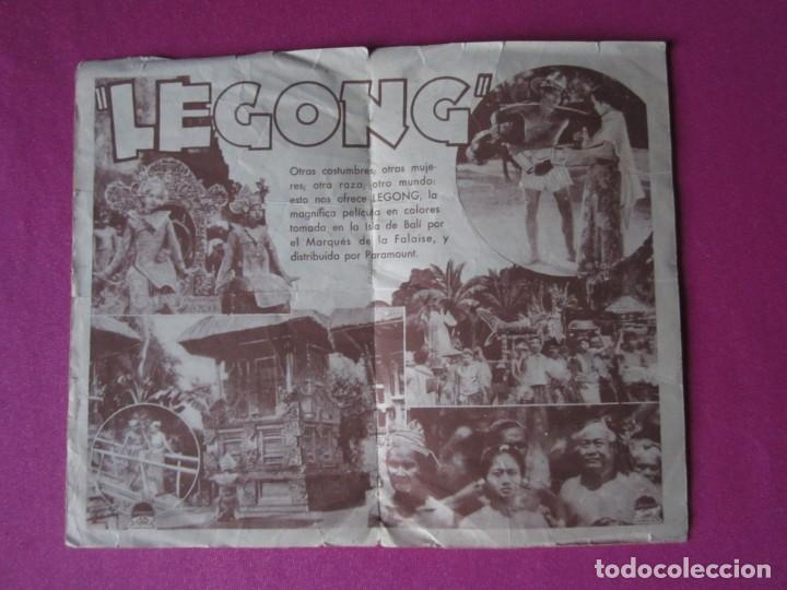 Cine: LEGONG LA DANZA DE LAS VIRGENES PROGRAMA DE CINE DOBLE C2 6 - Foto 5