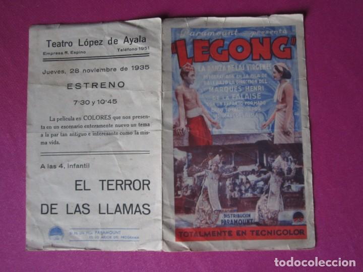 Cine: LEGONG LA DANZA DE LAS VIRGENES PROGRAMA DE CINE DOBLE C2 6 - Foto 6