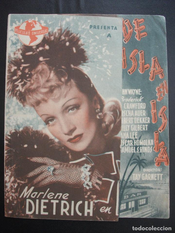 Cine: DE ISLA EN ISLA, MARLENE DIETRICH, JOHN WAYNE - Foto 1