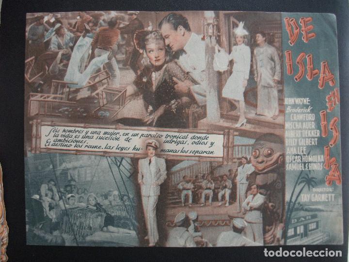 Cine: DE ISLA EN ISLA, MARLENE DIETRICH, JOHN WAYNE - Foto 2