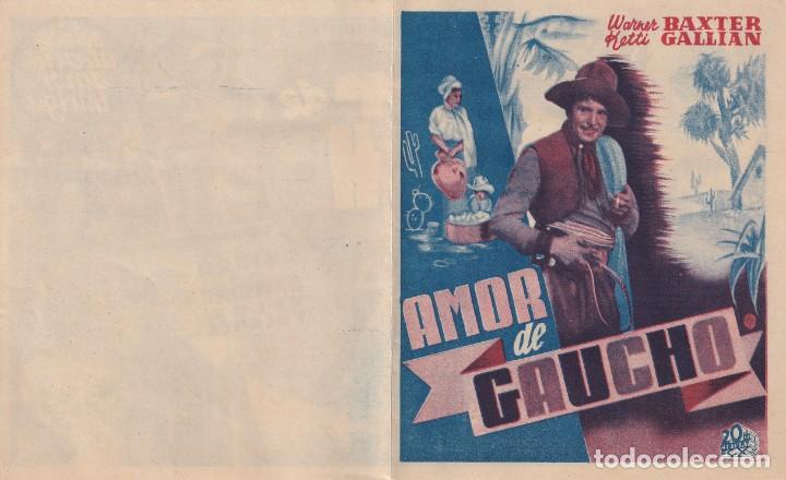 Cine: AMOR DE GAUCHO .- WARNER DAXTER - Foto 1