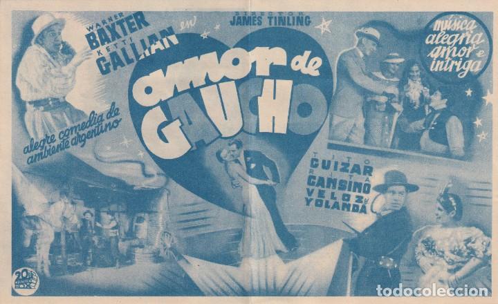 Cine: AMOR DE GAUCHO .- WARNER DAXTER - Foto 2