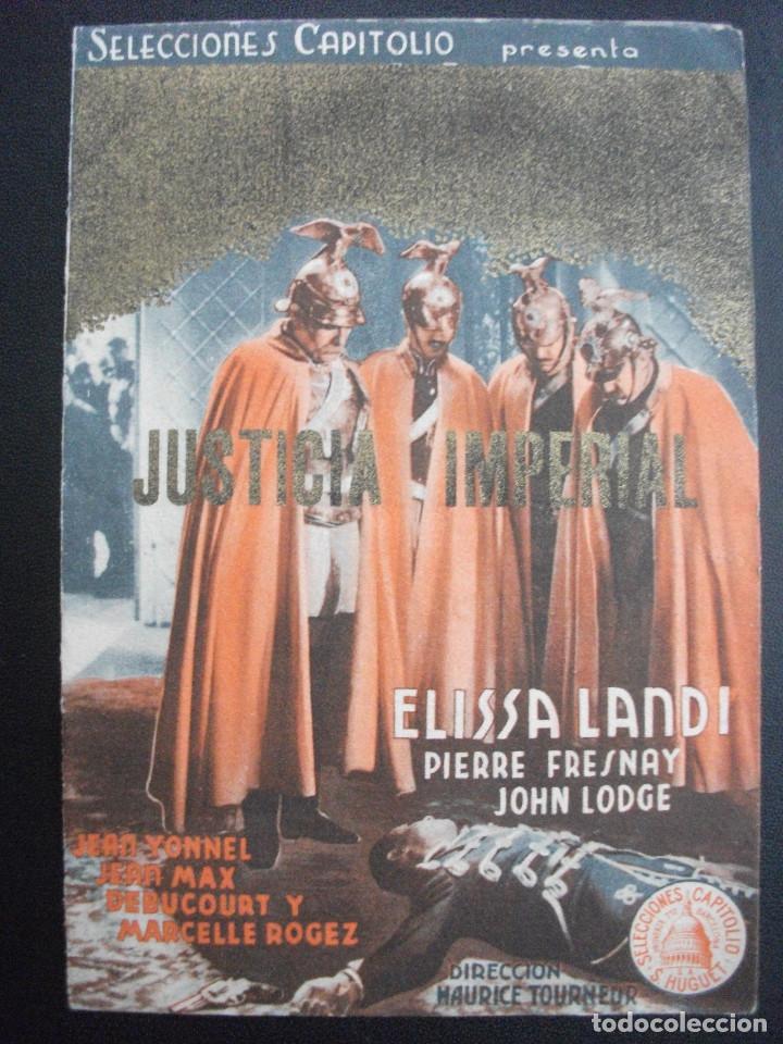Cine: JUSTICIA IMPERIAL, ELISSA LANDI, TEATRO PRINCIPAL DE ALMAGRO, 1942