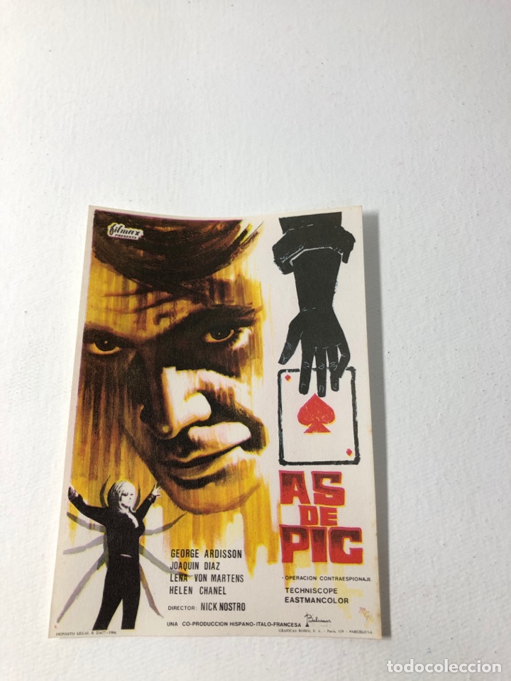 Cine: FOLLETO DE MANO ● AS DE PIC - Foto 1