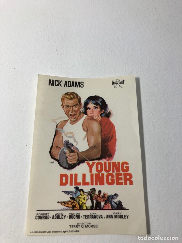 Cine: FOLLETO DE MANO ● YOUNG DILLINGER - Foto 1