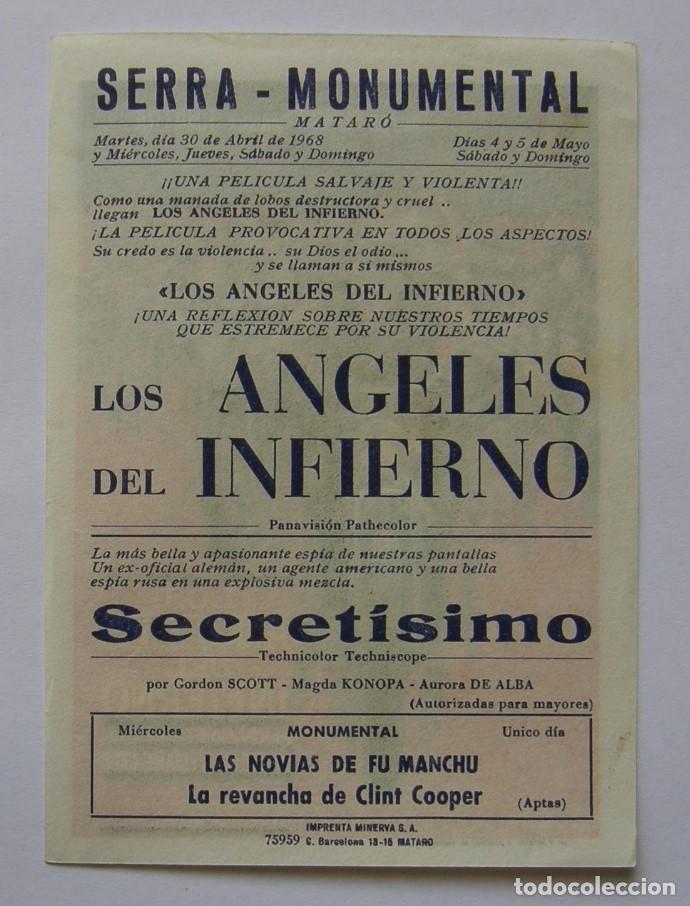 Cine: PROGRAMA DE CINE LOS ANGELES DEL INFIERNO - Foto 2