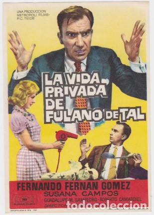 Cine: LA VIDA PRIVADA DE FULANO DE TAL - Foto 1