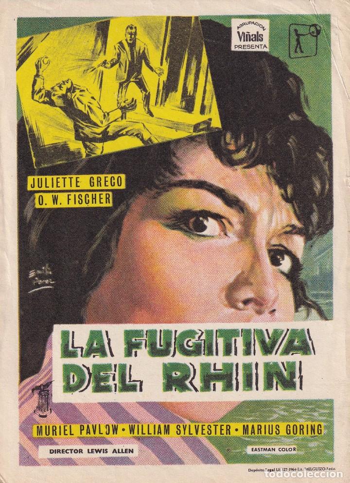 Cine: LA FUGITIVA DEL RHIN .- JULIETTE GRECO