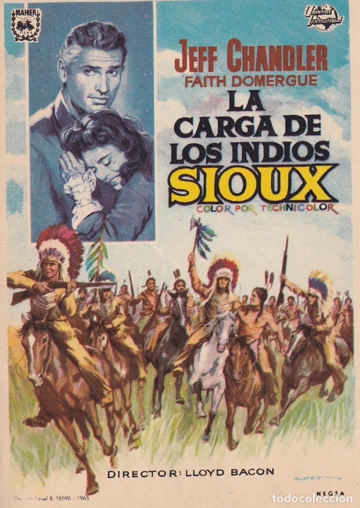 Cine: LA CARGA DE LOS INDIOS SIOUX .- JEFF CHANDLER - Foto 1