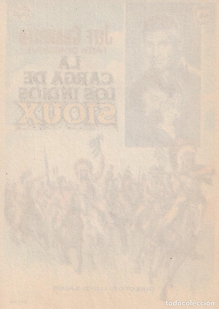 Cine: LA CARGA DE LOS INDIOS SIOUX .- JEFF CHANDLER - Foto 2