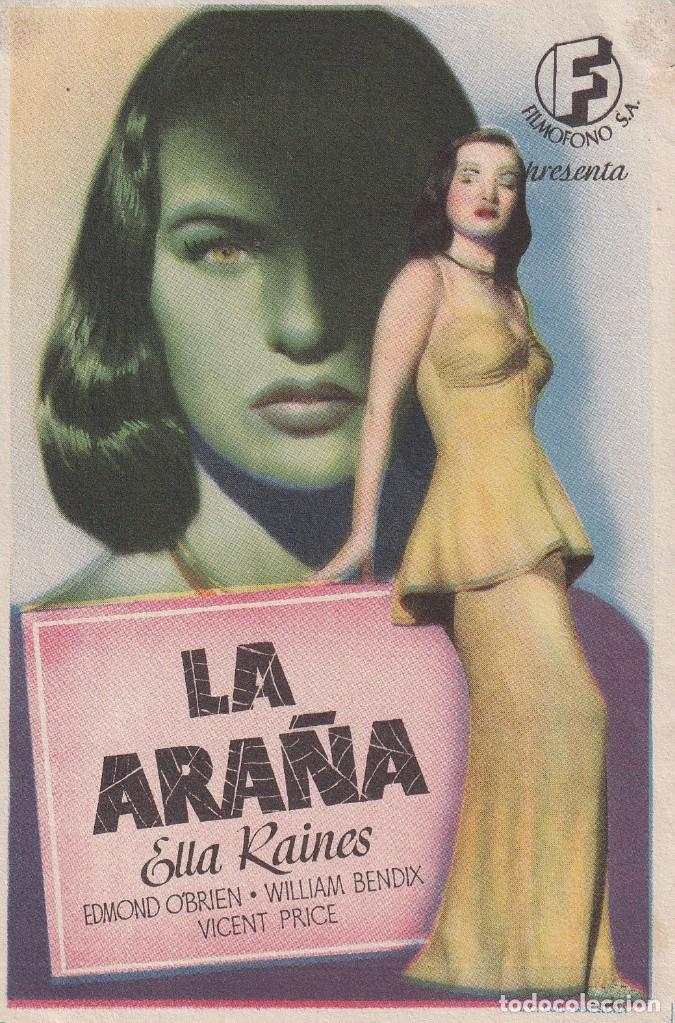 Cine: LA ARA&Ntilde;A .- ELLA RAINES