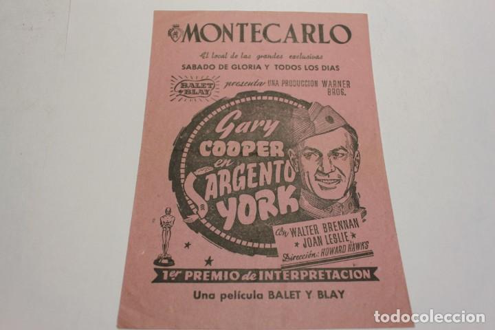 Cine: PROGRAMA LOCAL SARGENTO YORK - Foto 1