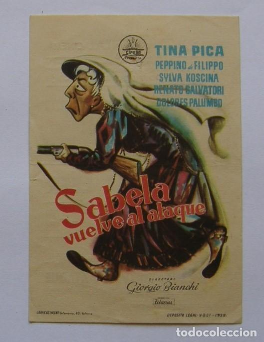 Cine: PROGRAMA DE CINE SABELA VUELVE AL ATAQUE - Foto 1